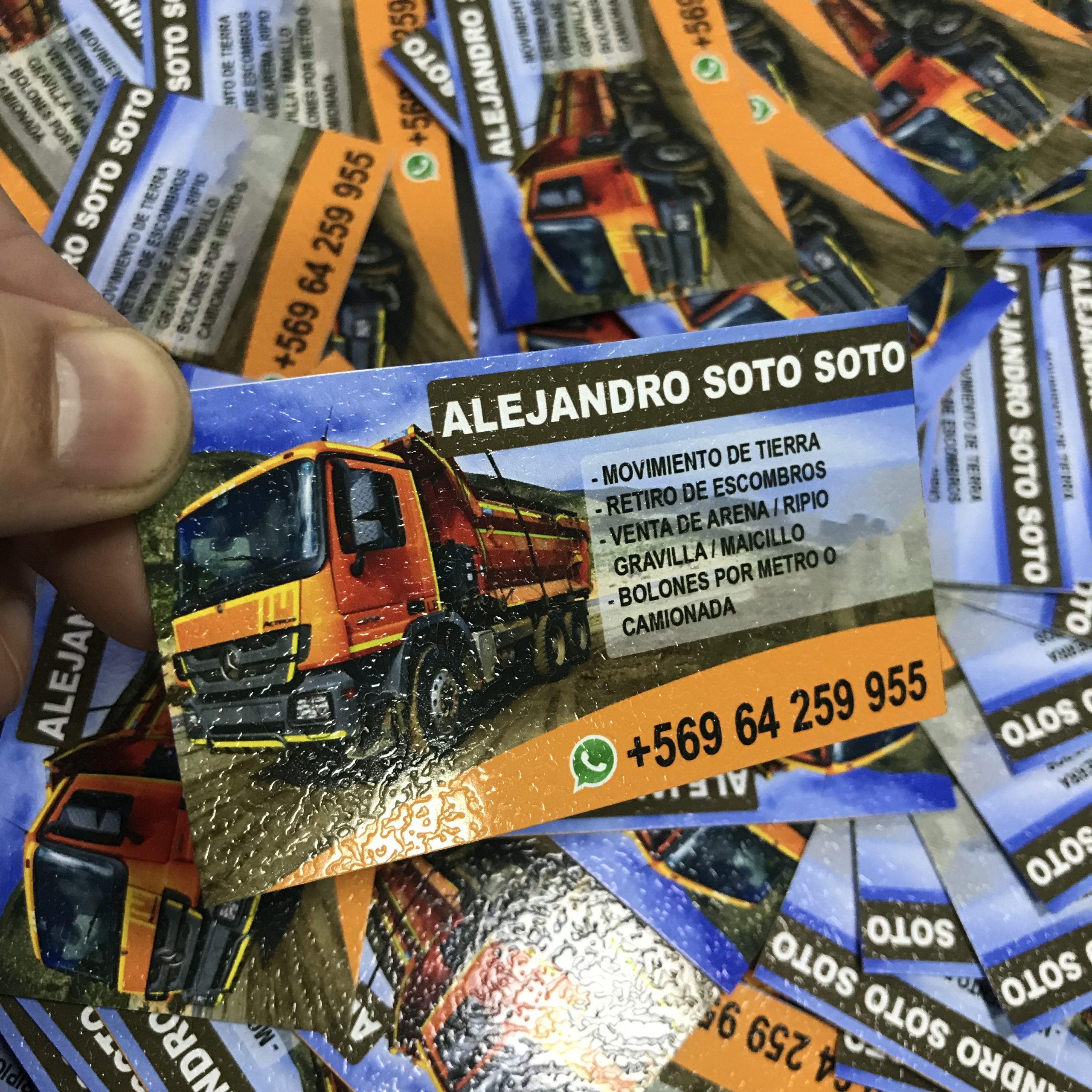 Tarjeta de Presentación tipo cuero
